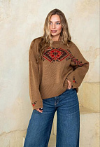 Свитер Liza Brend 1103 l.brown - делук