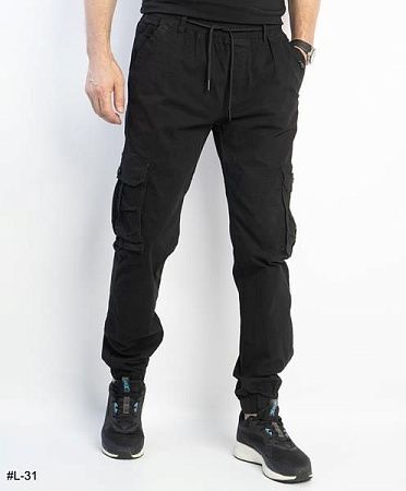 Джоггеры Basanjiu L31 black - делук
