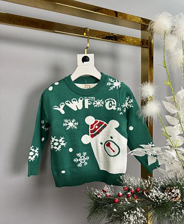 Свитер Delfinka 9010 green - делук