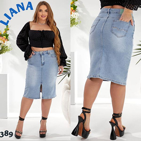 Юбка Liana Denim 389 l.blue - делук