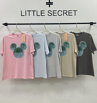 Футболка Little Secret 500448 l.grey - делук