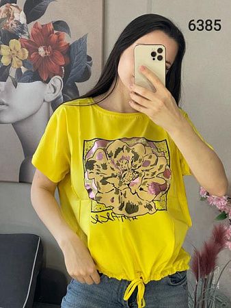 Футболка Fsn 6385 yellow - делук