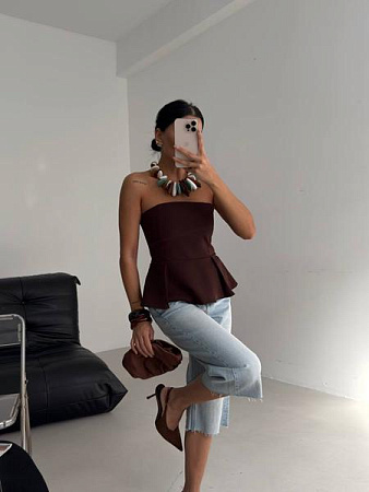 Топ Arina 1721 brown - делук