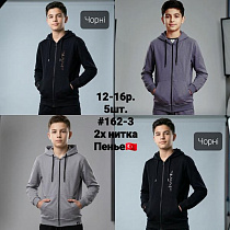 Кофта Спорт Amz 162-3 black-white - делук