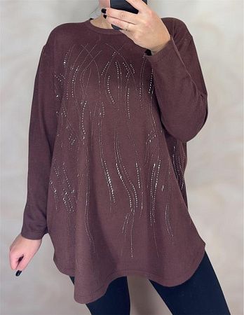 Свитер Dgmd 25202 brown - делук