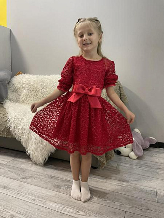 Платье Kosmy K307 red - делук