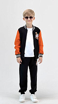 Костюм Спорт Lima Kids 2509 black-orange - делук