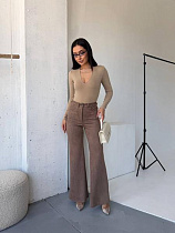 Штаны Arina 9108 brown - делук