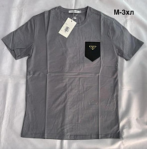 Футболка Minh MH991 grey - делук