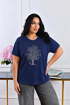 Футболка Elena&Vika 26102 navy - делук