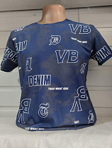 Футболка Panda 1823 blue - делук