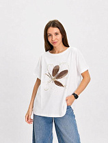 Футболка Fsn 7202 white - делук