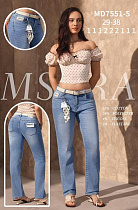 Джинсы Miss Kurry MD7551-5 l.blue (29-34) - делук