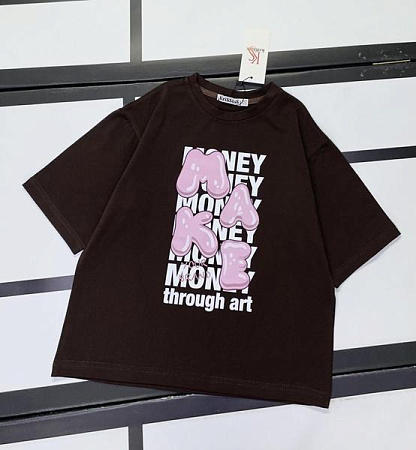 Футболка Kosmy 520-20 brown - делук