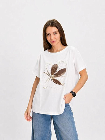 Футболка Fsn 7202 white - делук