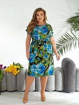 Платье Romeo Life 7077 l.blue - делук
