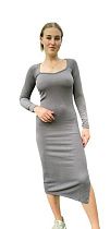 Платье Namik NM27 grey - делук