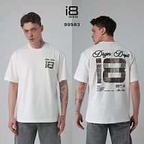 Футболка Three Black 90583 white - делук