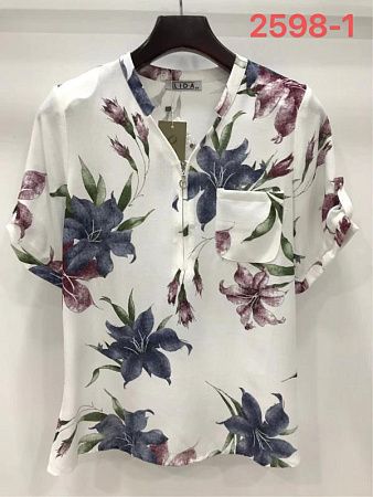 Футболка Lida 2598-1 white - делук