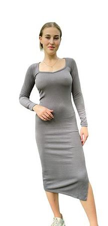 Платье Namik NM27 grey - делук