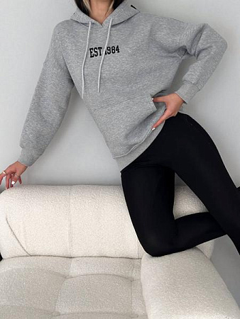 Худи Lora LR989 grey - делук