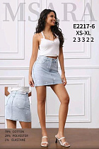 Юбка Jeans Club E2217-6 l.blue - делук