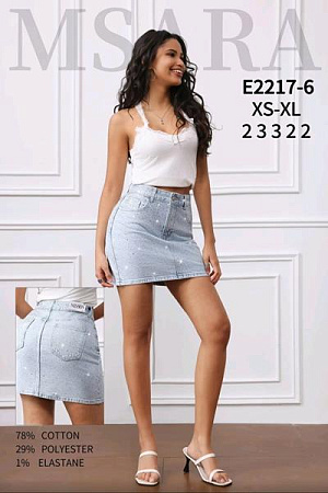 Юбка Jeans Club E2217-6 l.blue - делук