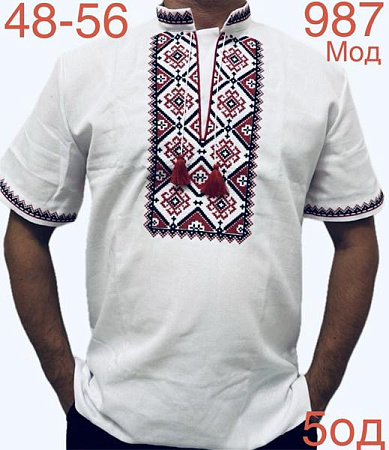 Вышиванка Надийка ND769-987 white - делук