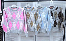 Свитер Faraon FR760 grey-pink - делук