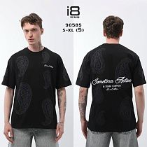 Футболка Three Black 90585 black - делук