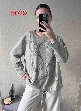 Свитер Fsn 5029-1 grey - делук