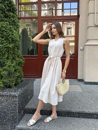 Платье Arina 1610 l.beige - делук