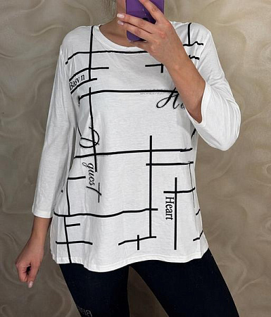 Свитер Levisha 27084-1 white - делук