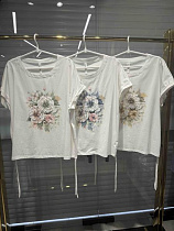 Футболка Dgmd E26162 white-khaki - делук