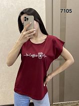 Футболка Fsn 7105 wine - делук
