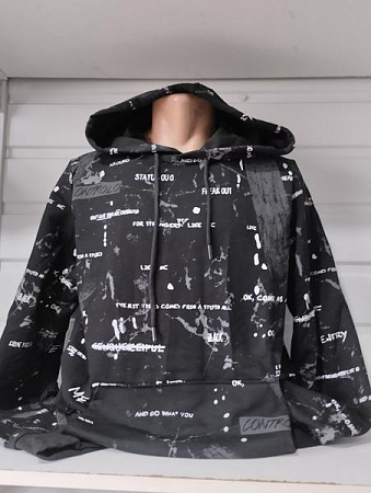 Худи Panda 1476 black - делук