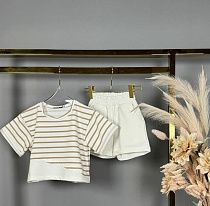 Костюм Delfinka 551 white-beige - делук