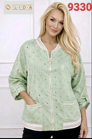 Кофта Lida 9330 l.green - делук