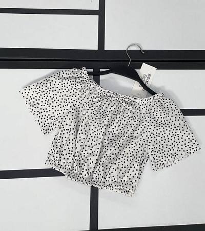Топ Kosmy 578 white-black - делук