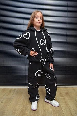 Костюм Спорт Yalisi 5802 black - делук