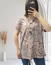 Футболка Elena&Vika 25313 beige - делук