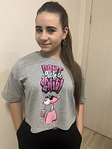 Футболка Moda School M489 grey - делук