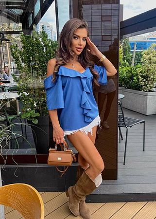 Блузка Safina 732 l.blue - делук