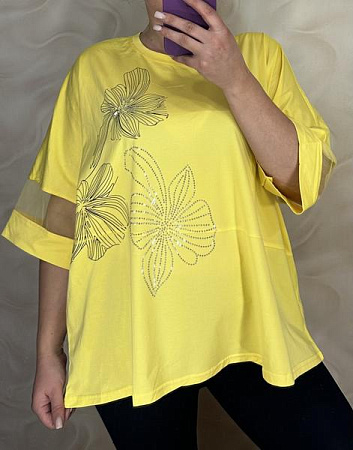 Футболка Levisha 26034 yellow - делук