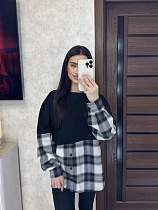 Туника Valentina 7 black - делук