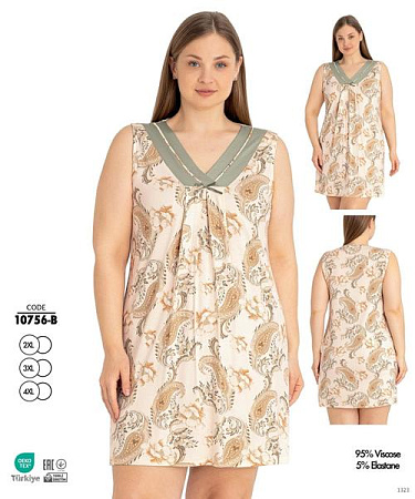 Ночнушка Cotpark 10756B beige - делук