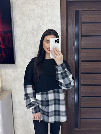 Туника Valentina 7 black - делук