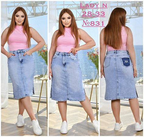 Юбка Jeans Club 831 l.blue - делук