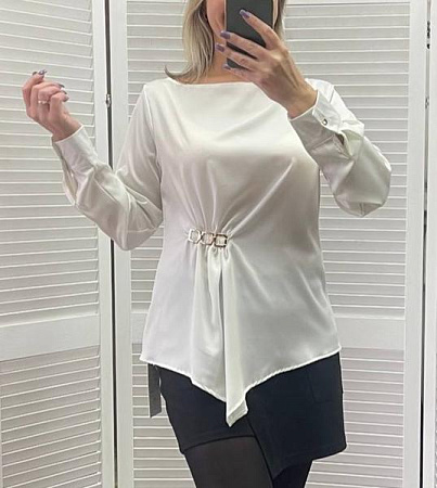 Блузка Nefertiti 1646 white - делук