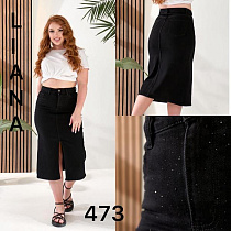 Юбка Liana Denim 473 black - делук